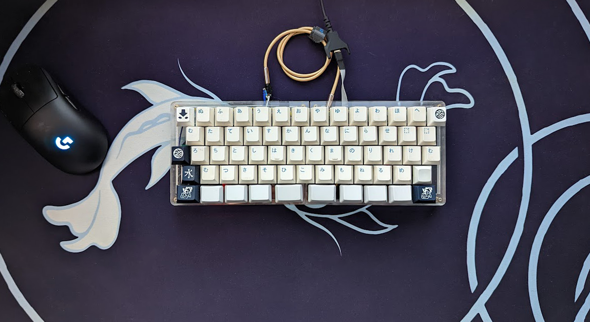 Puzzle Keyboard A 60 Split Acrylic Mechanical Keyboard Im oisin