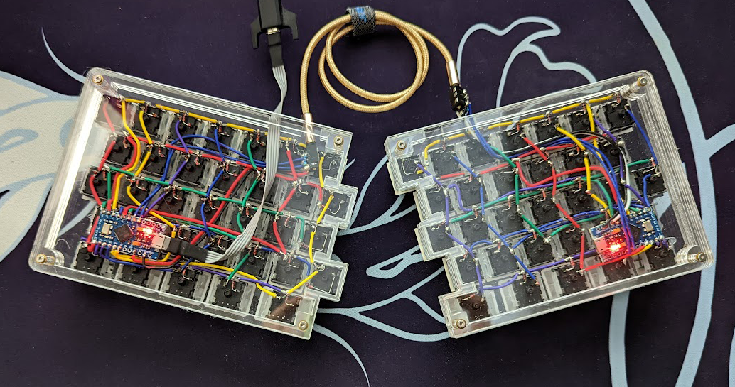 Puzzle Keyboard A 60 Split Acrylic Mechanical Keyboard Im oisin